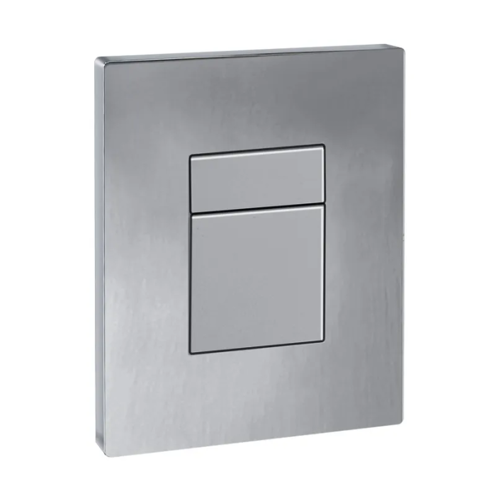 Панель змиву Koer KT-0607-02 157x198x10mm пластикова, кнопка квадратна (SS Color) (KR6239)