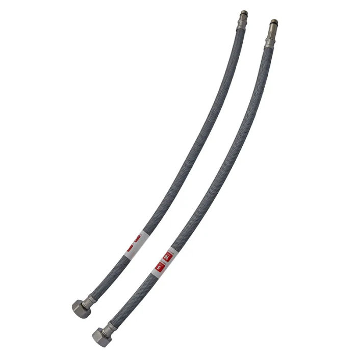 Гнучке підведення Zerix ZHN-02-F1/2"xM10-120 (нейлонове обплетення, гайки нерж) (пара) (ZX5161)