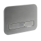 Панель змиву Koer KT-0609-07 240x160x7mm пластикова, кнопка лінійна (колір графіт) (KR6133)