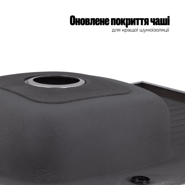 Кухонна мийка Lidz 6080-R 0,6 мм Satin (LIDZ6080R06SAT)