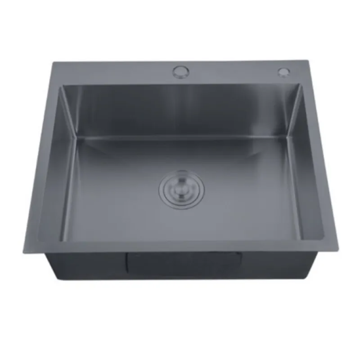 Мийка Zerix ZH5050-215 Nano-Black (3.0/0.8) з нержавіючої сталі (MX1582)