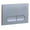 Панель змиву Koer KT-0608-01 240x160x10mm пластикова, кнопка закруглена (колір хром) (KR6124)