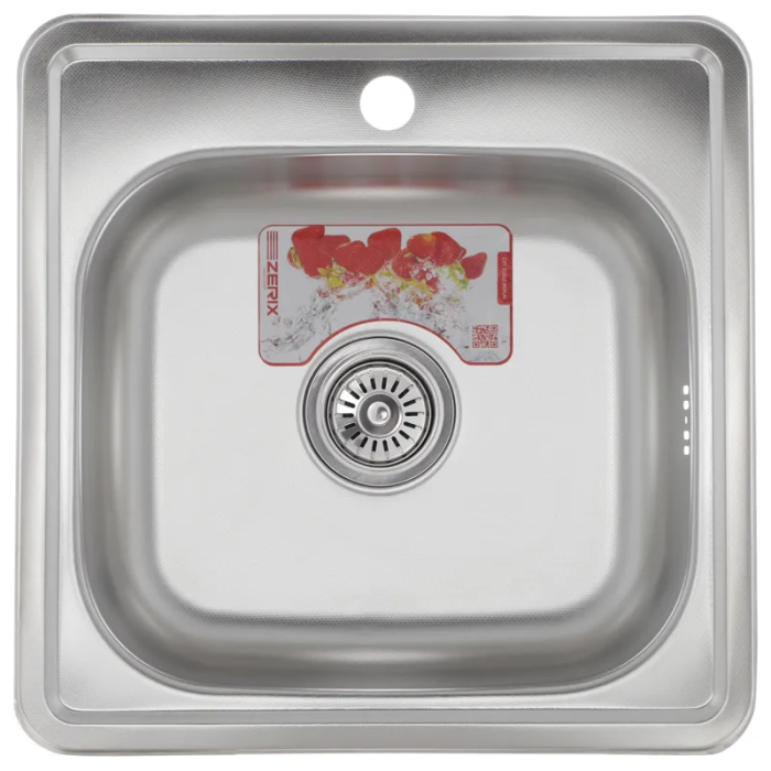 Мийка кухонна Zerix Z4848-06-160D (decor) (ZM0558)
