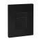 Панель змиву Koer KT-0607-05 157x198x10mm пластикова, кнопка квадратна (колір чорний матовий) (KR5346)