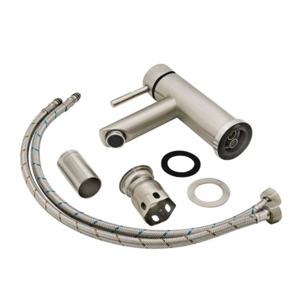 Змішувач для раковини Lidz Aria 001F (k35) LDARI001FNKS34937 Nickel
