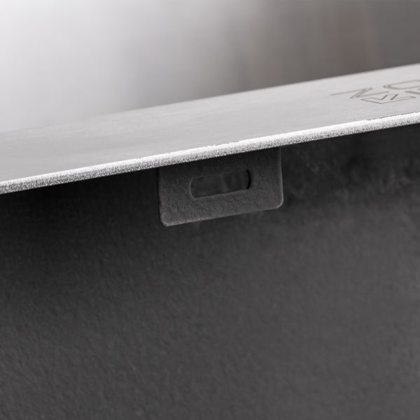 Мийка для кухні інтегрована Lidz Handmade H7844 (LDH7844LBRU35388) Brushed Steel 3,0/0,8 мм