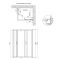 Lidz 5мм малі двері матові Frost WAWEL SC100x80.LOW.FR