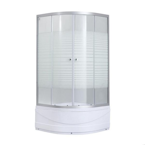 Lidz 4мм скляні двері з малюнком Linie WIEŻA SC90x90.HIGH.L