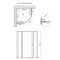 Душова кабіна Lidz Latwa SC90x90.SAT.HIGH.L, скло Linie 4 мм без піддона