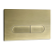 Панель змиву Koer KT-0608-12 240x160x10mm пластикова, кнопка закруглена (колір матове золото) (KR6126)