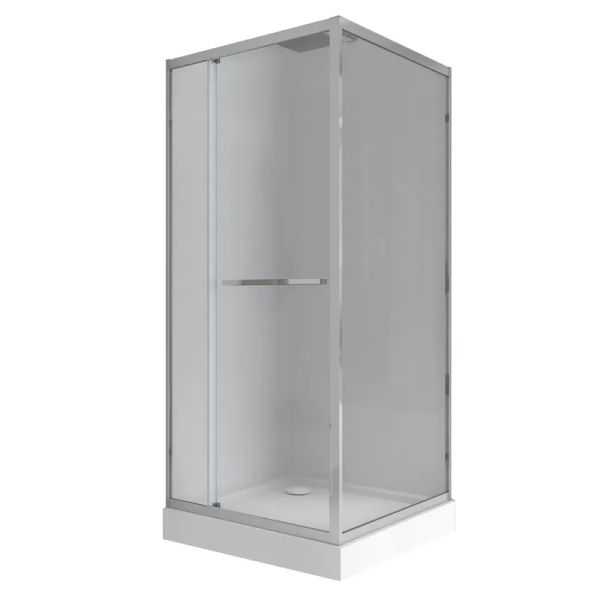 Душова кабіна з низьким піддоном Mixxus Style SCT01-90x90x200-TR Chrome прозоре скло 6мм (MI8433)