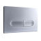 Панель змиву Koer KT-0608-14 240x160x10mm пластикова, кнопка закруглена (колір сатин) (KR6127)