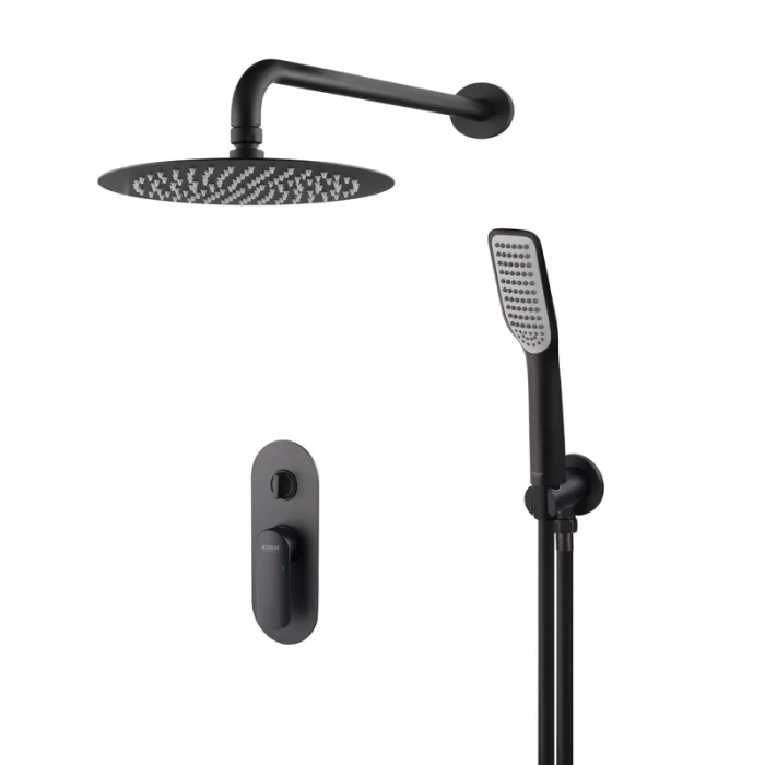 Вбудована душова система Koer KB-62028-05 2 функції (Колір чорний) (KR6009)