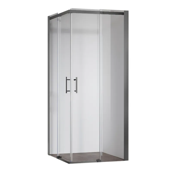 Душова кабіна без піддону Koer SR SC03-90x90x200-TR-07 прозоре скло Easy Clean 6мм, графіт (KR5359)