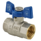 Кран кульовий Koer 1/2" ГГМ (KR.217.B) синій (KR2719)