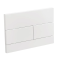 Панель змиву Koer KT-0603-03 240x160x10mm пластикова, кнопка лінійна (колір білий) (KR5318)