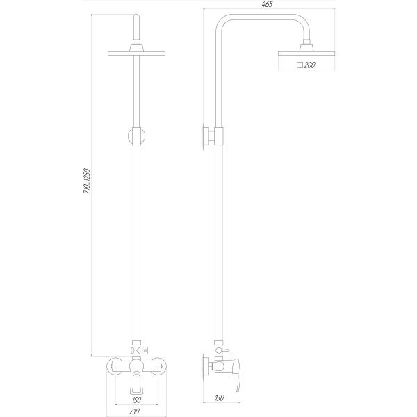 Душова система Globus Lux SEVA GLSV-0088