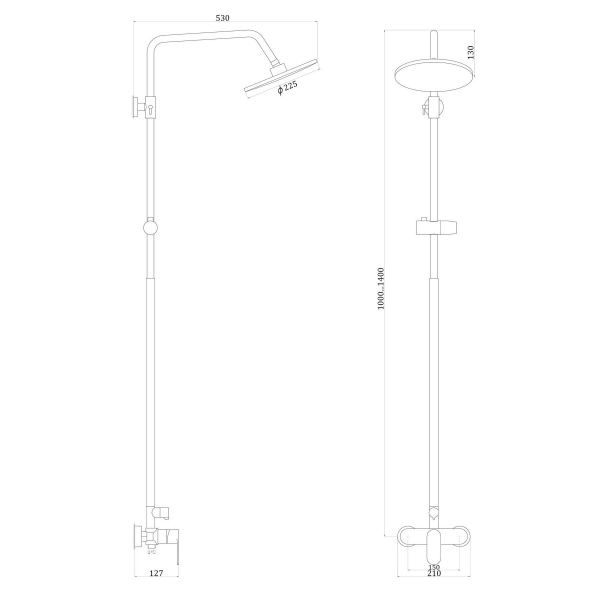 Душова система Globus Lux ONTARIO GLO-0005