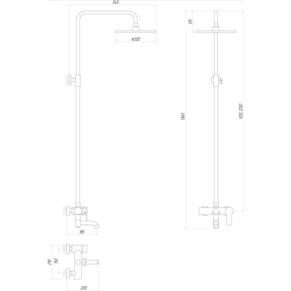 Душова система Globus Lux LAZER DS0002