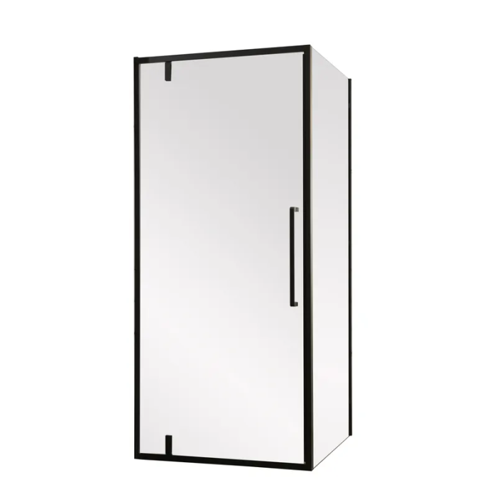 Душова кабіна без піддону Mixxus Premium BEVEL SC01-90x90x195-TR Black прозоре скло 6мм (MI6864)