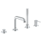 Одноважільний змішувач для ванни на 4 отвори Grohe Essence (25251001)