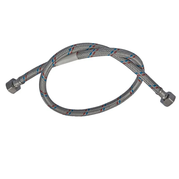 Гнучкий шланг для підключення води гайка 1/2'' - гайка 1/2'' (100 см) Zerix (ZX1554)