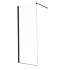 Душова перегородка Mixxus Premium FLAT SP02-80x200-TR Black Walk-In прозоре скло 8мм (MI6854)
