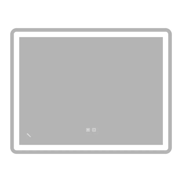 Дзеркало Zerix Mirra MR05-90x70-REVERSE з LED Touch, Anti-fog, димером, регулятором яскравості (ZX6059)