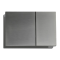 Панель змиву Koer KT-0610-07 240x160x32mmmm пластикова, кнопка квадратна (колір графіт) (KR6138)