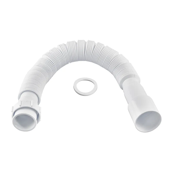 Гофротруба сполучна Zerix GN-01-B з накидною гайкою 1 1/2" (460-1100 мм) (ZX5096)