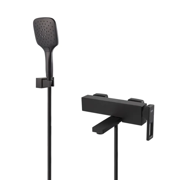 Змішувач для ванни з коротким виливом KOER KB-41009-05 (Колір чорний) (KR6018)