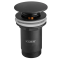 Донний клапан для раковини Koer PW-07-05 1 1/4'' з переливом автоматичний СLICK-СLACK (Колір чорн) (KR5785)
