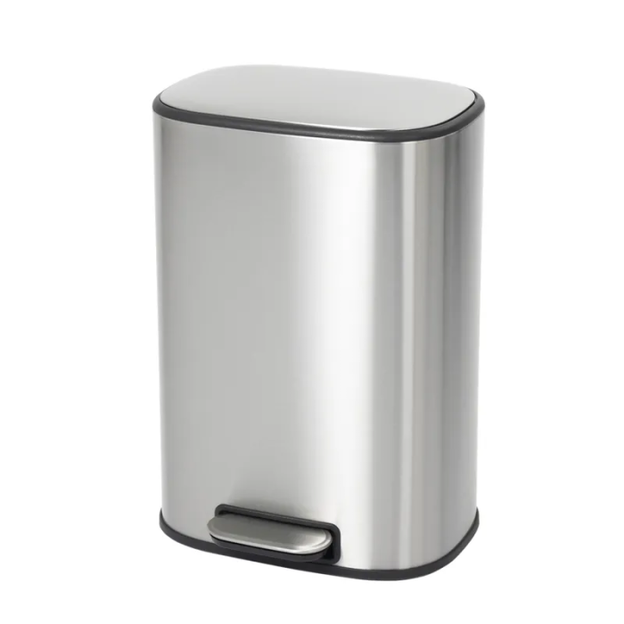 Відро для сміття з плавним закриттям овальне Mixxus Premium Diverse-TC0105 SS Color 5л колір наржавійка (MI7078)