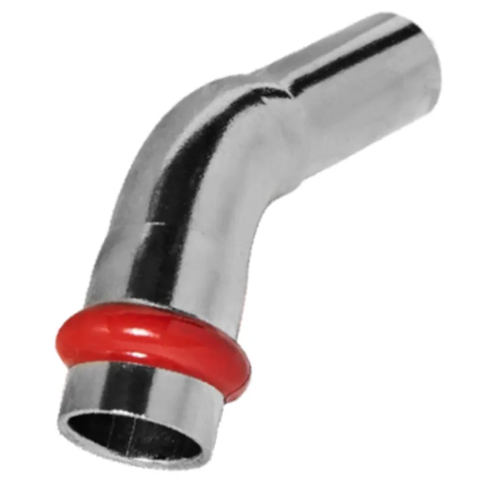 Коліно 45° однорозтрубне ВЗ Koer KQ.B54 Press-Inox AISI 304 54x54 (KR6431)