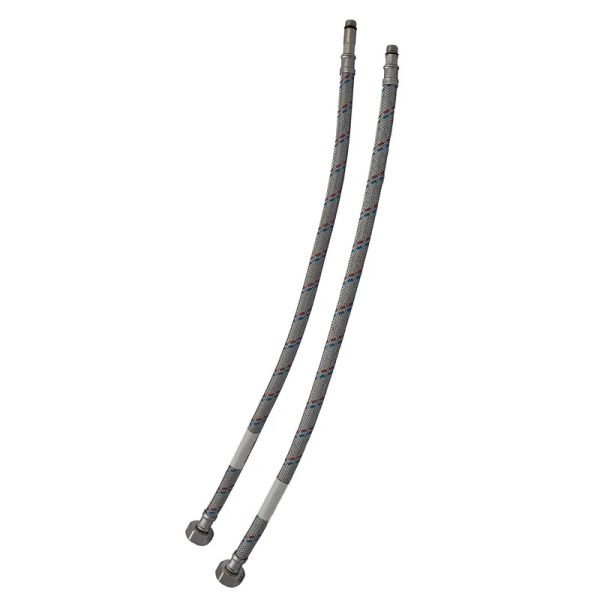 Гнучкі шланги для змішувача Гайка 1/2'' - Штуцер M10 (30 см) 2 шт ZERIX (ZX1571)