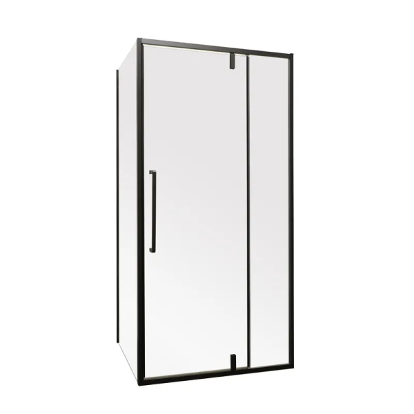 Душова кабіна без піддону Mixxus Premium BEVEL SC01-100x80x195-TR Black прозоре скло 6мм (MI6870)