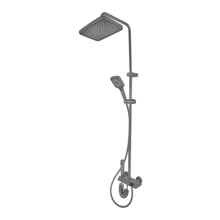 Душова колона зі змішувачем Mixxus Premium NEPTUNE 009-J GRAPHITE з кнопкою перемикання, 4 режими (MI6833)
