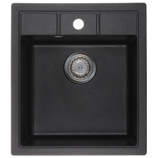 Мийка кухонна Zerix ZS-4651S-03 Чорна (ZX4564)