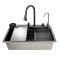 Мийка багатофункціональна Mixxus MH7546-SET-08 Micro Decor Graphite з вбудованим змішувачем з нерж.сталі (MI8455)