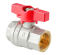 Кран кульовий ГГМ Koer Extreme KE.217-20 - 3/4" FF ручка "метелик" червона (KR5757)