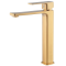 Змішувач для умивальника високий Haiba KUBUS 001 (HIGH) BRUSHED GOLD (HB9623)