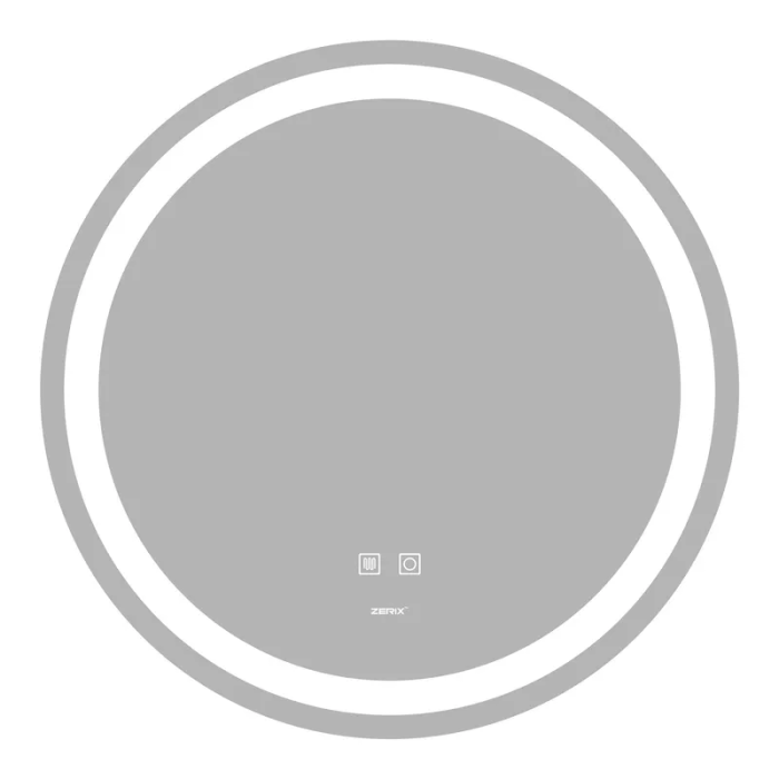 Дзеркало Zerix Solo MC01-80 з LED Touch, Anti-fog, димером, регулятором яскравості (ZX6064)