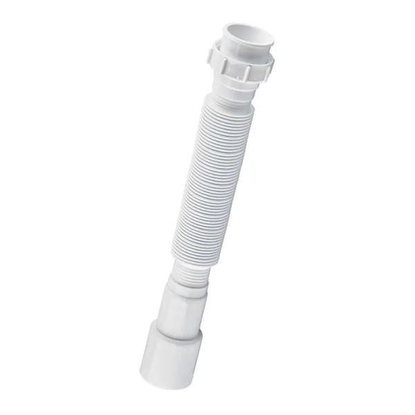 Гофротруба сполучна Zerix GN-01-A з накидною гайкою 1 1/2" (310-650 мм) (ZX5095)
