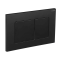Панель змиву Koer KT-0602-05 240x160x10mm пластикова, кнопка квадратна (колір чорний матовий) (KR5181)