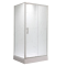 Душова кабіна без піддону MIXXUS HARD SC01-120x80x185-TR CHROME прозоре скло 5мм NEW (MI8369)
