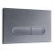 Панель змиву Koer KT-0608-07 240x160x10mm пластикова, кнопка закруглена (колір графіт) (KR6128)
