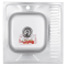 Мийка кухонна Zerix Z6060L-08-180MD (micro decor) (ZS0587)