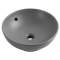 Раковина накладна Mixxus Premium TOPPER-0201 GRAY 410x410x165mm з переливом (MP6649)