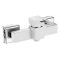 Змішувач для душової кабіни Mixxus Premium DANTE 003 White-Chrome (MI6793)
