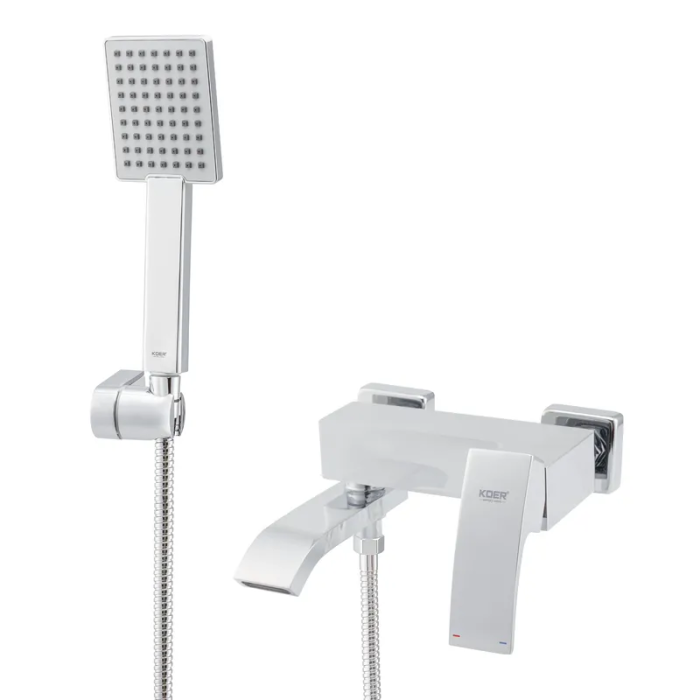 Змішувач для ванни з коротким зливом Koer KB-41007-01 (Колір хром) (KR3454)